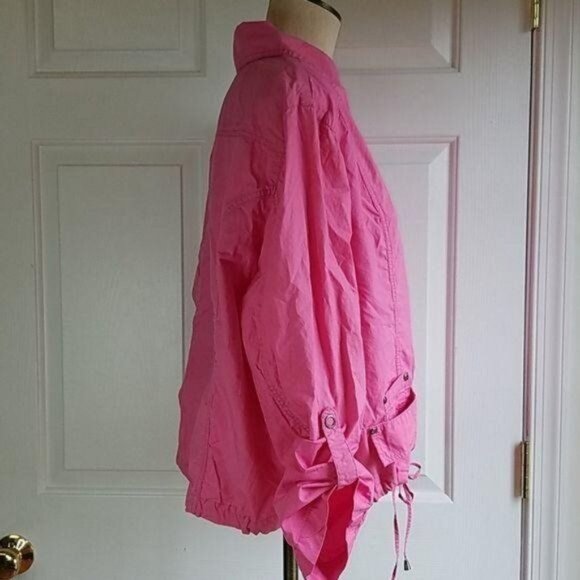 Chico's 3  Jacket Coat Windbreaker Pink WOMEN'S WOMAN'S SIZE LARGE - Picture 6 of 13